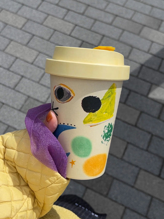 Creative Doodle Bamboo Fiber Cup
