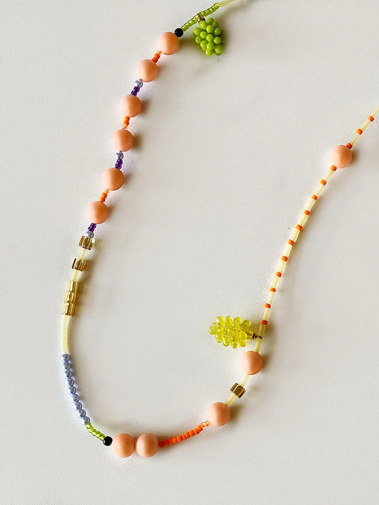 Sorbet Grape Beaded Necklace