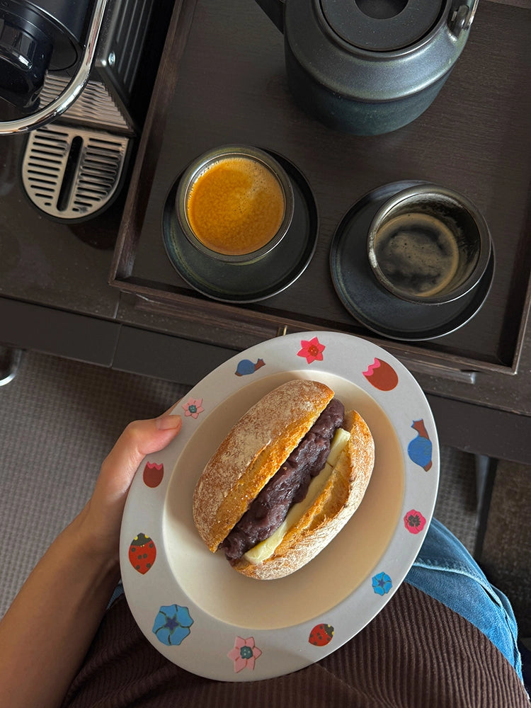 Butterfly and Snail Bamboo Fiber Bowl