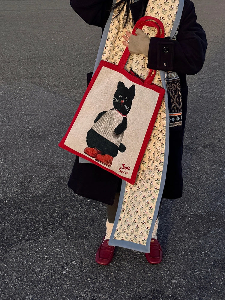 Cute Kitten or Puppy Shoulder Bag