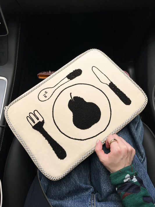 Pear Placemat Laptop Messenger Bag