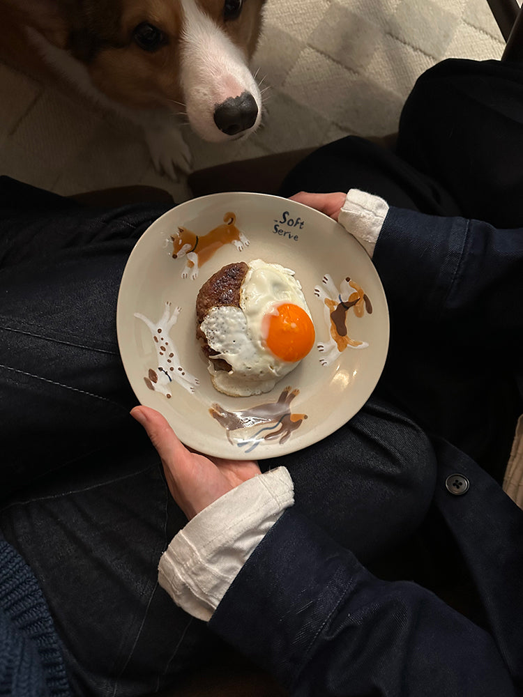 Running Puppies Plate