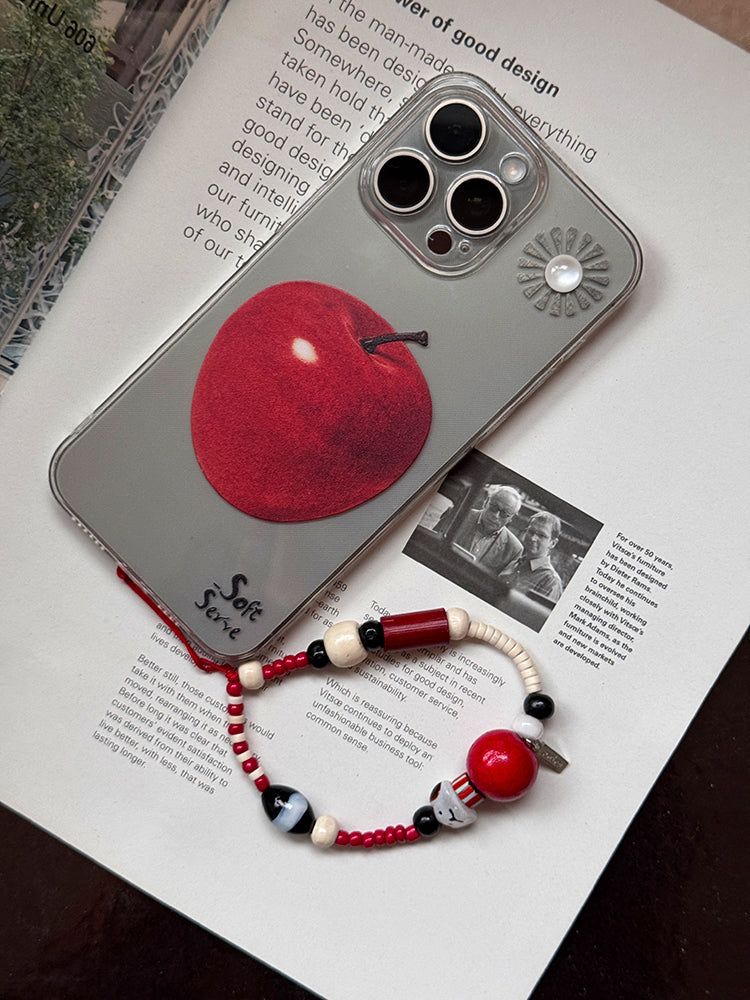 Happy Puppy Beaded Phone Charm