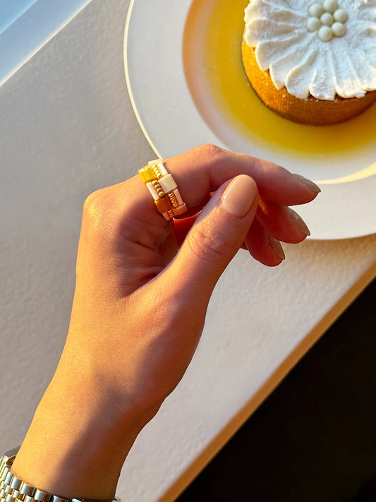Sorbet Mochi Beaded Ring