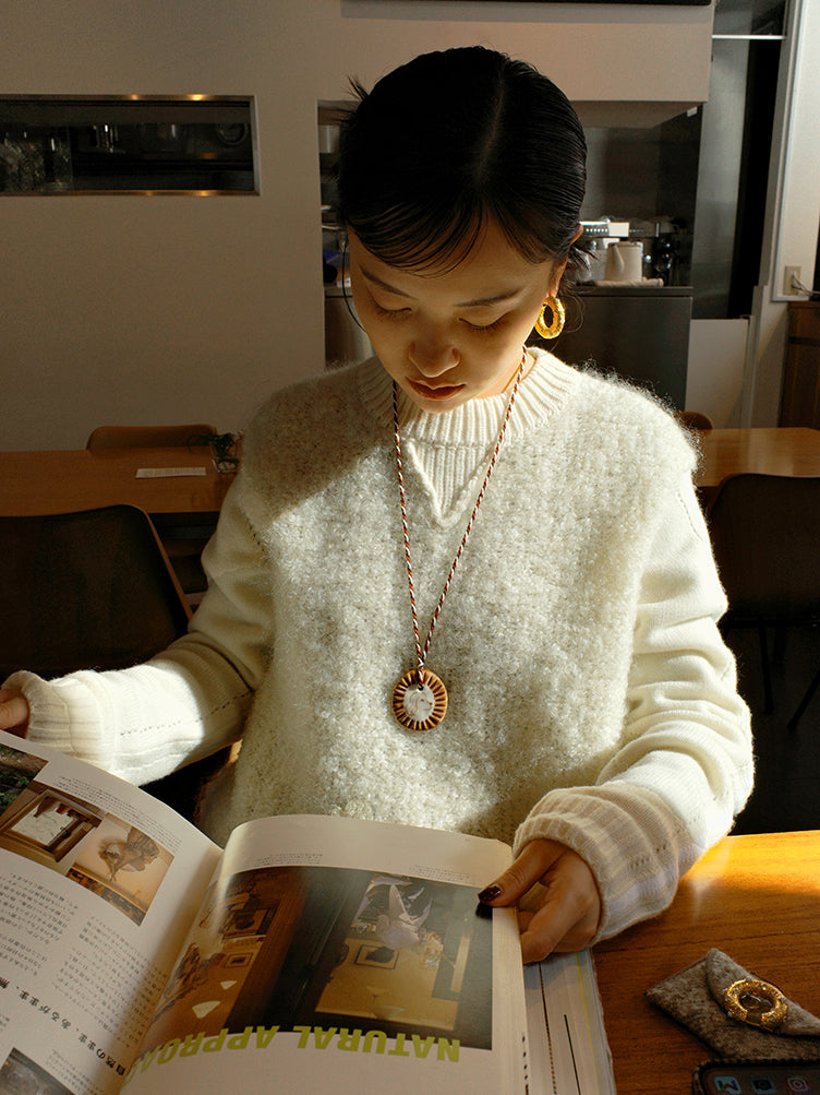 Ceramic Photo Frame Necklace