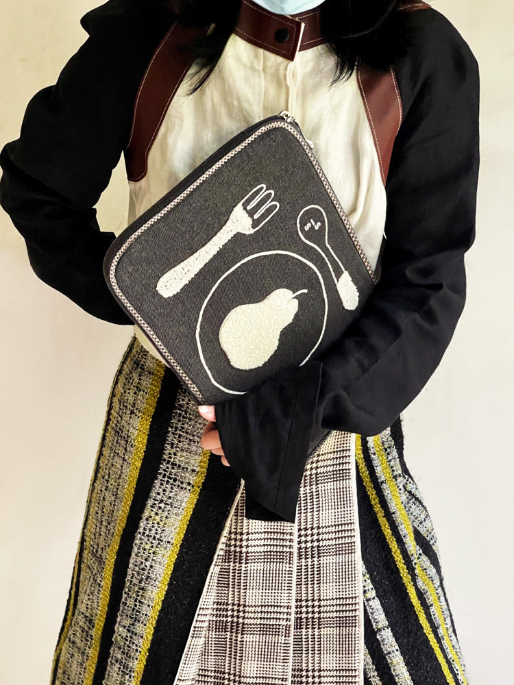 Pear Placemat Laptop Messenger Bag
