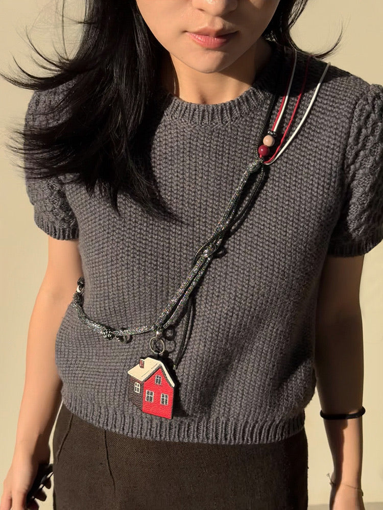 The Puppy&Red House Phone Chain