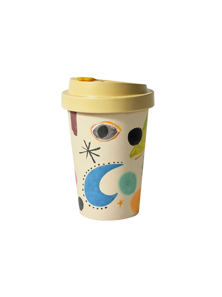 Creative Doodle Bamboo Fiber Cup