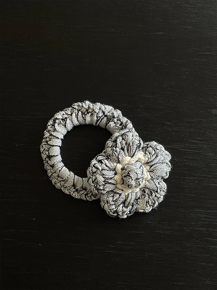 Crochet Flower Hair Ties