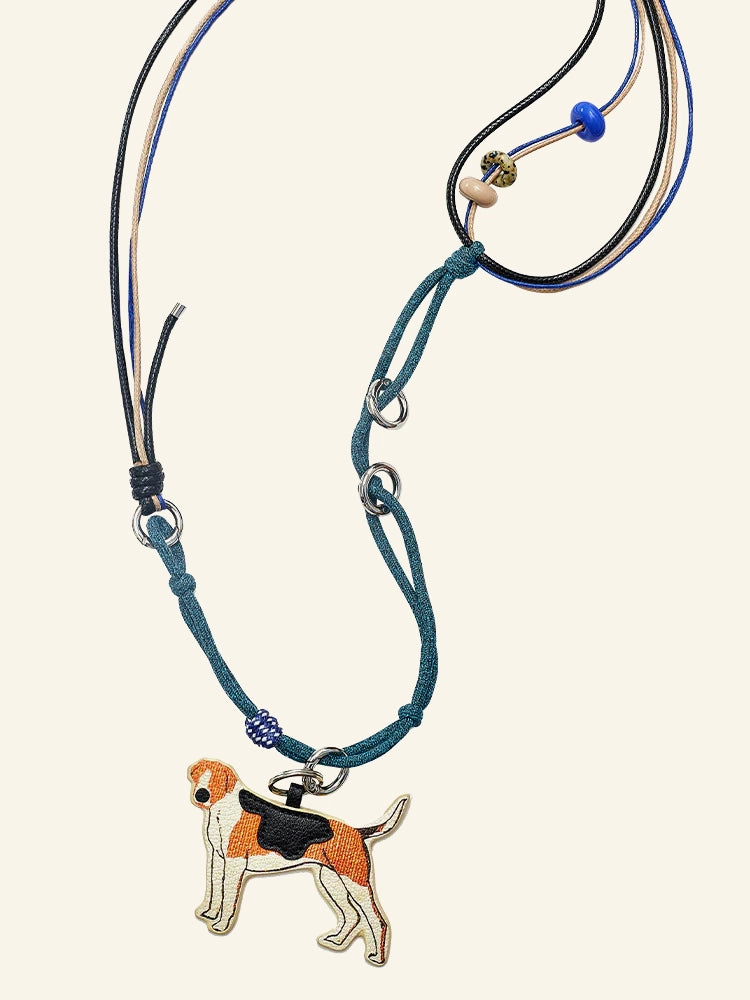 The Puppy&Red House Phone Chain