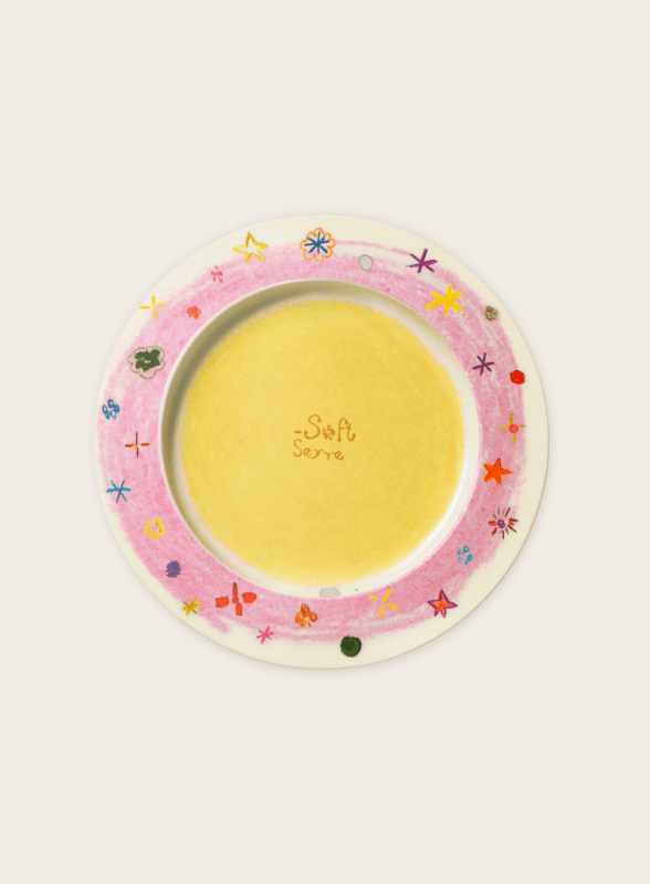 Crayon Stars Flan Plate