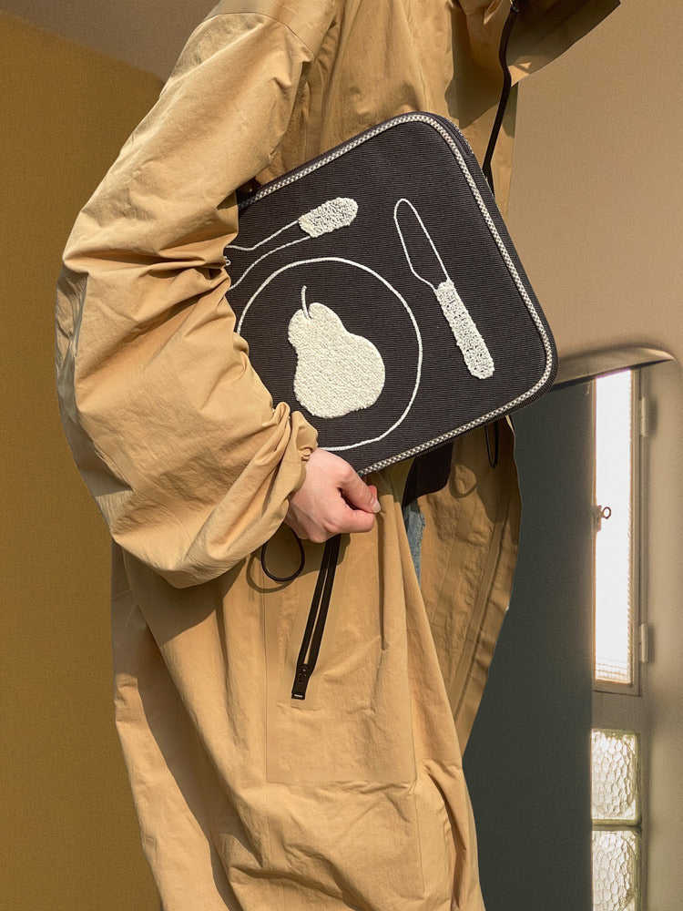 Pear Placemat Laptop Messenger Bag