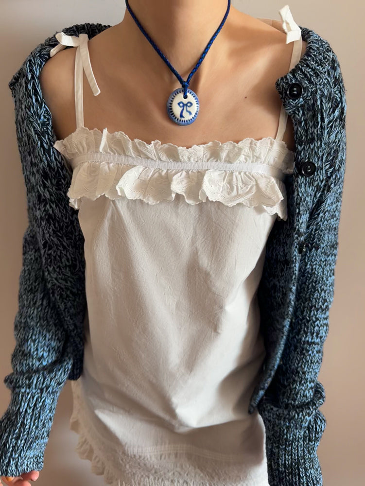 Ceramic Photo Frame Necklace
