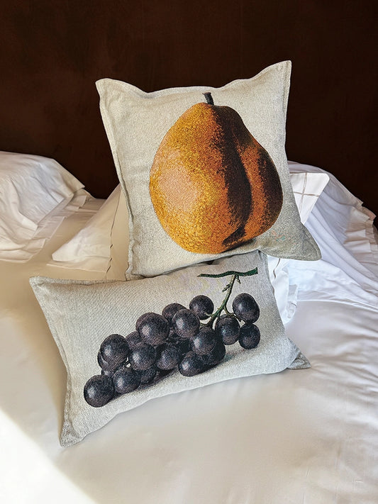 Pear and Grapes Cushion