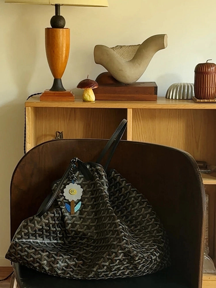 A Pocket-Sized Garden - Sweet 3D Floral Patchwork Leather Charm