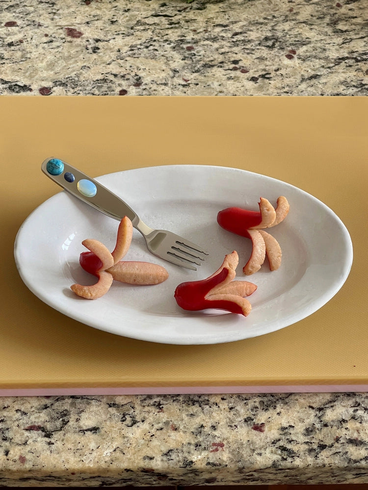 Candy Jade Stainless Steel Fork or Spoon