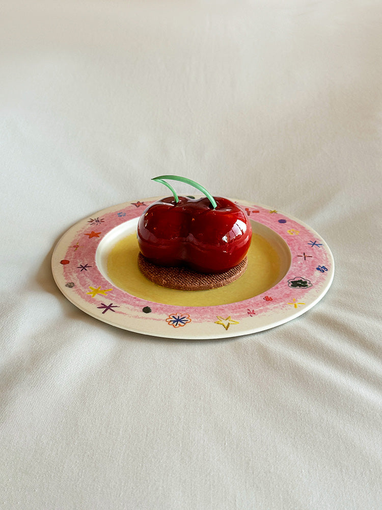 Crayon Stars Flan Plate