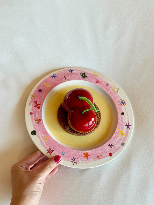 Crayon Stars Flan Plate