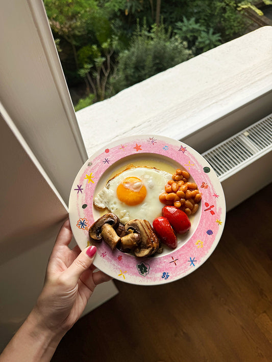 Crayon Stars Flan Plate