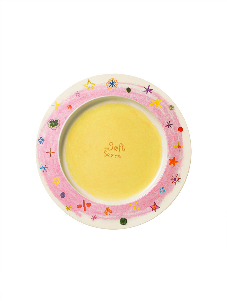 Crayon Stars Flan Plate