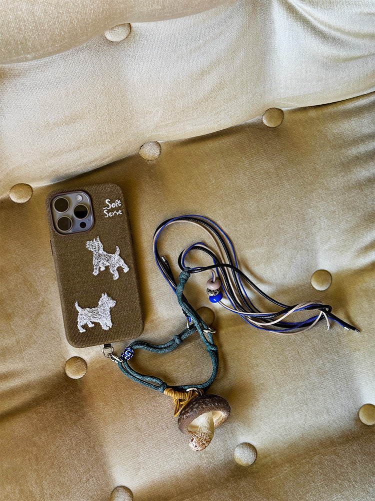 The Puppy&Red House Phone Chain
