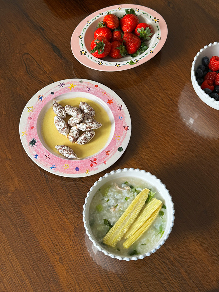Crayon Stars Flan Plate
