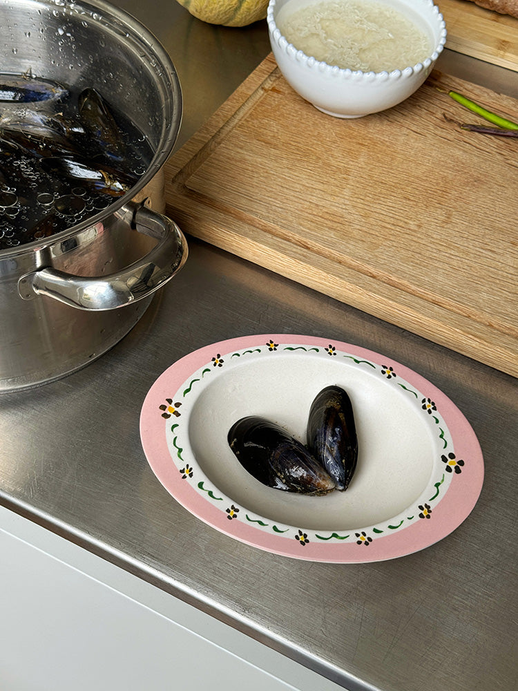 Floral PrintBamboo Fiber Egg Bowl