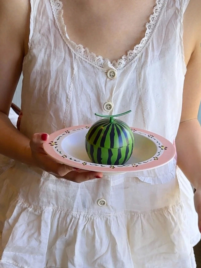 Vintage Floral Bamboo Fiber Bowl