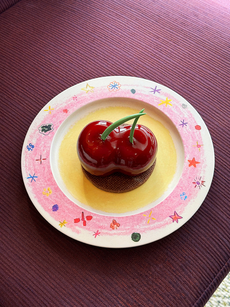 Crayon Stars Flan Plate
