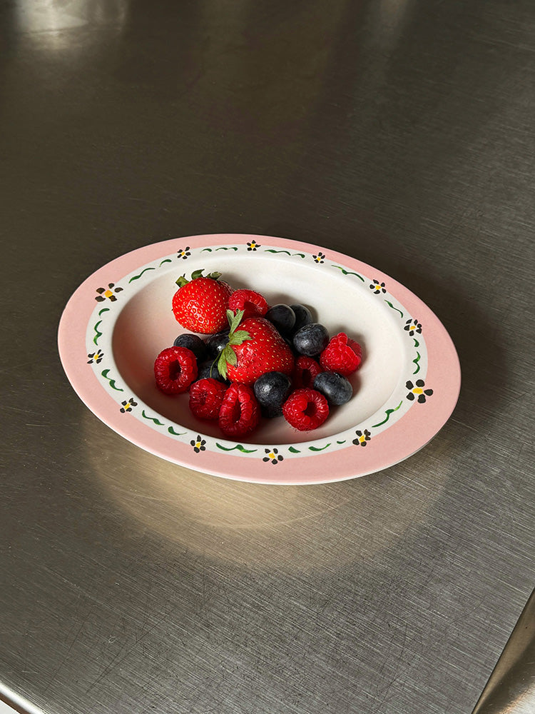 Floral PrintBamboo Fiber Egg Bowl