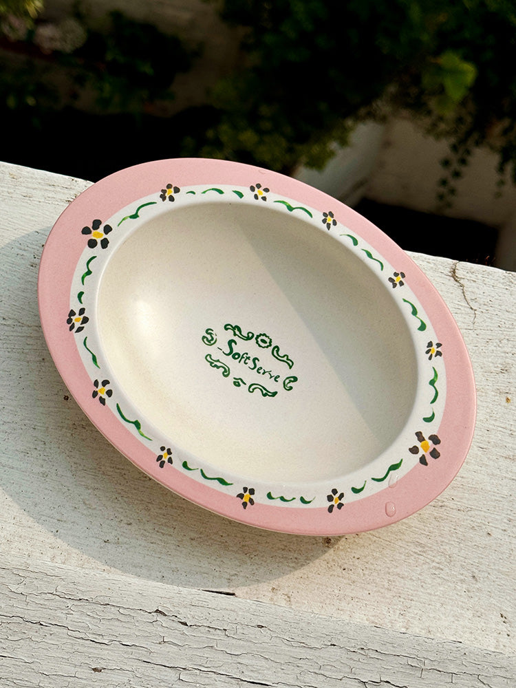 Floral PrintBamboo Fiber Egg Bowl