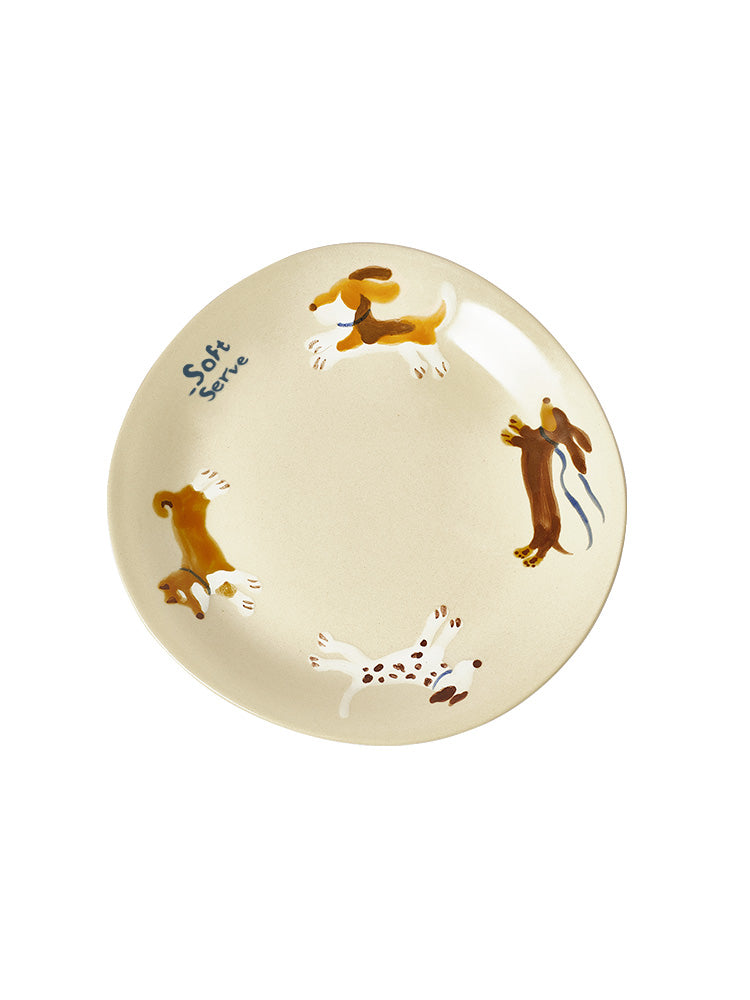 Running Puppies Plate