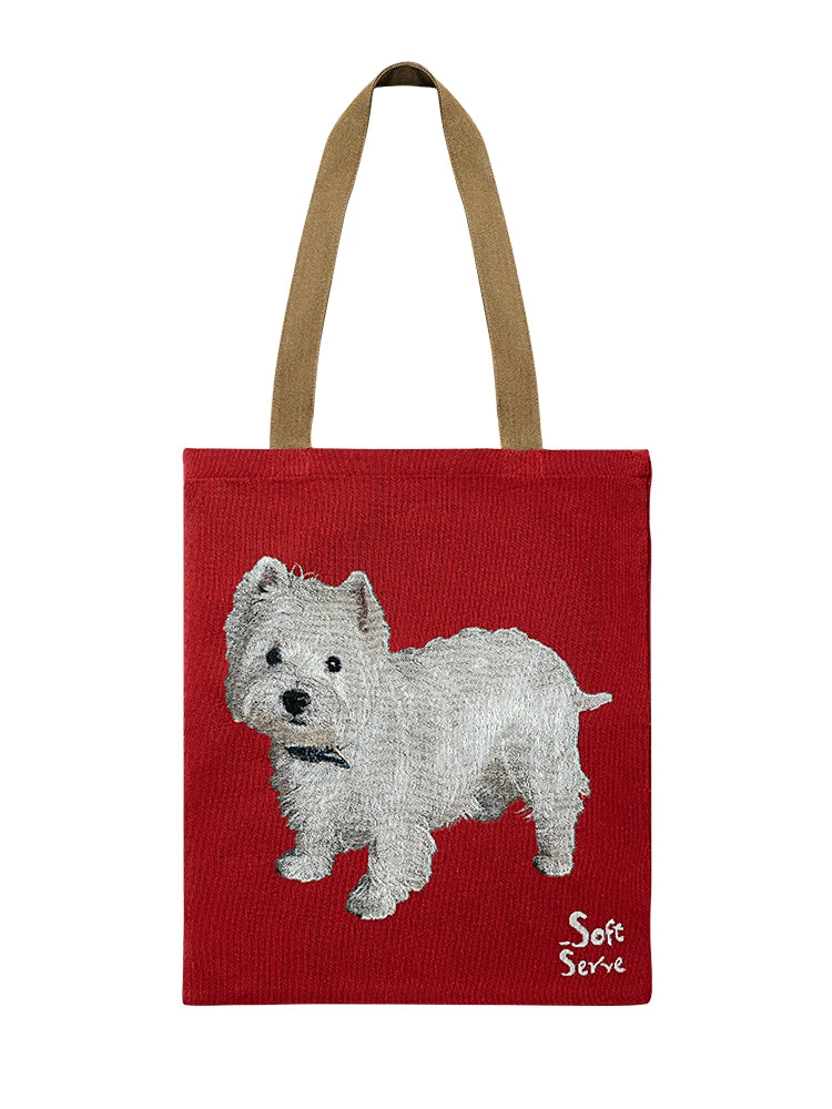 Rethink Black Cat or Puppy Shoulder Bag