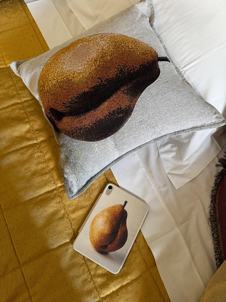 Pear and Grapes Cushion