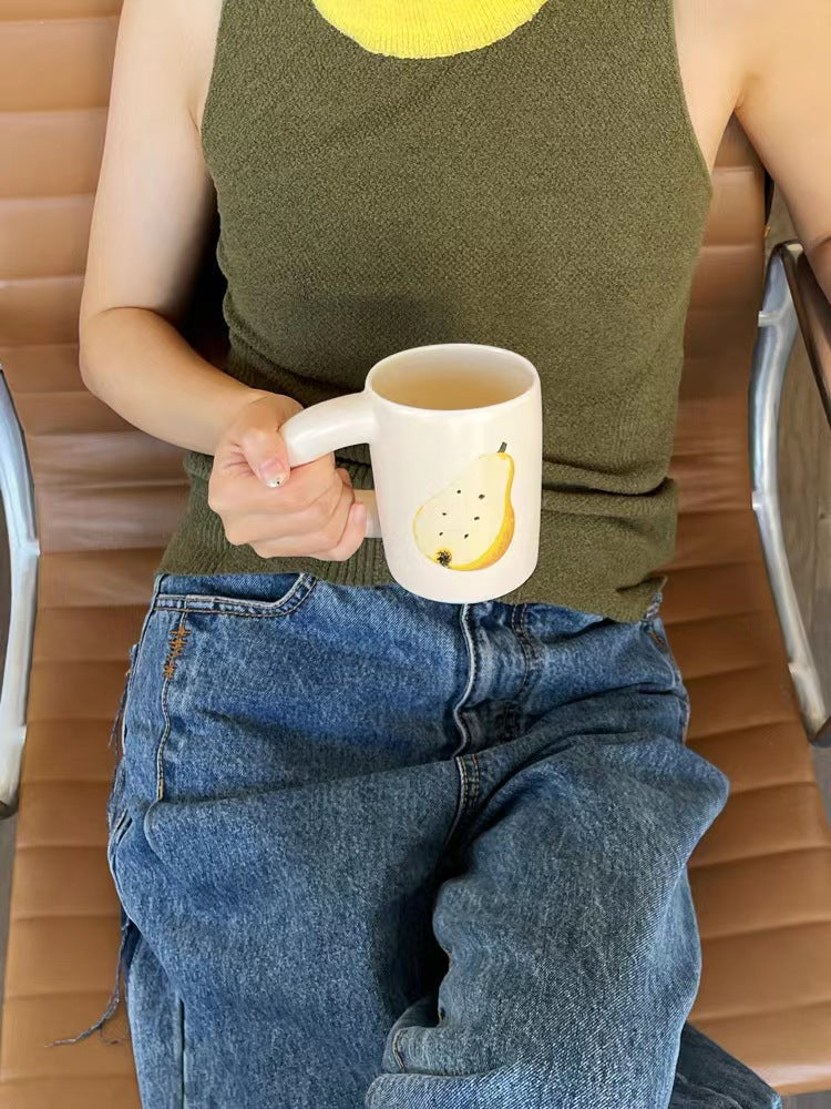 Pears Cut In Half Macaroni Mug