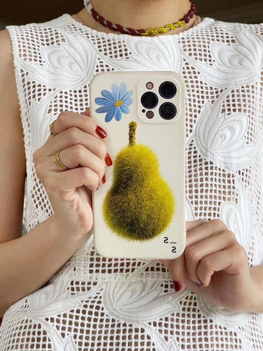 Fuzzy Pear Phone Case