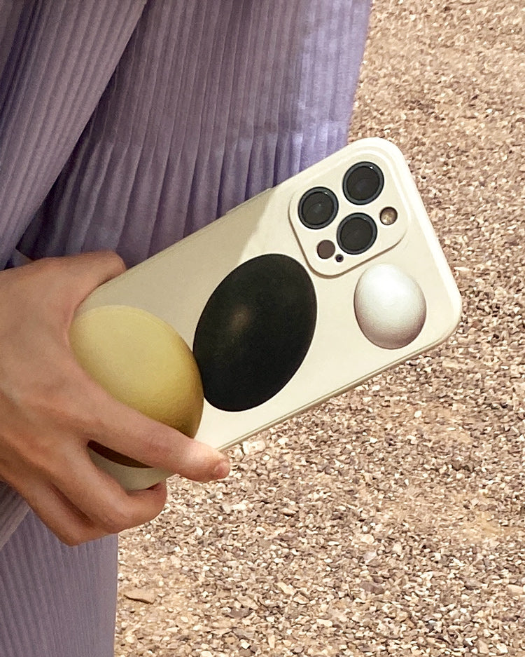 Black & White Egg Phone Case