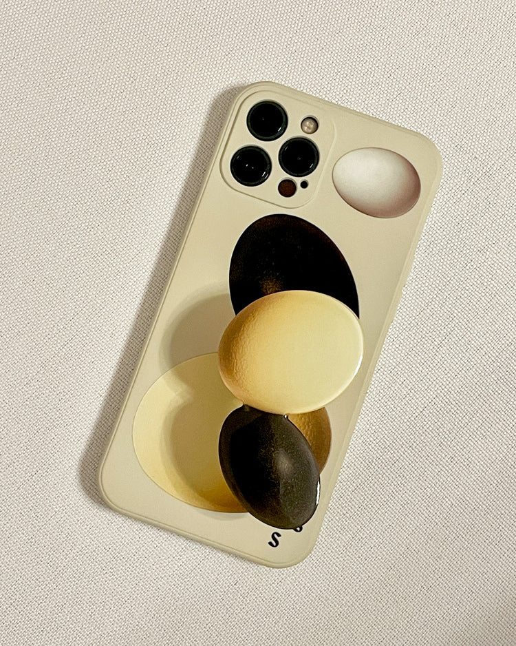 Black & White Egg Phone Case