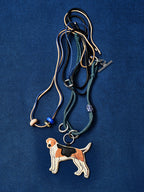 The Puppy & Red House Phone Strap