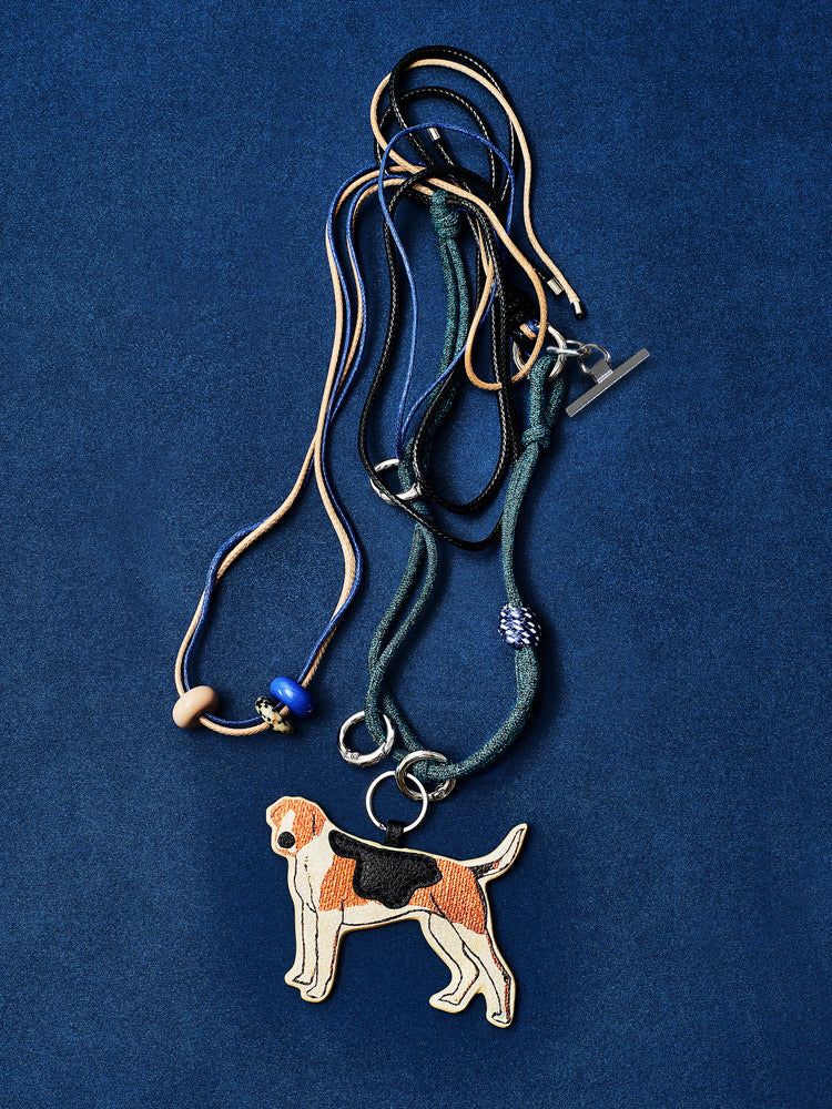 The Puppy & Red House Phone Strap