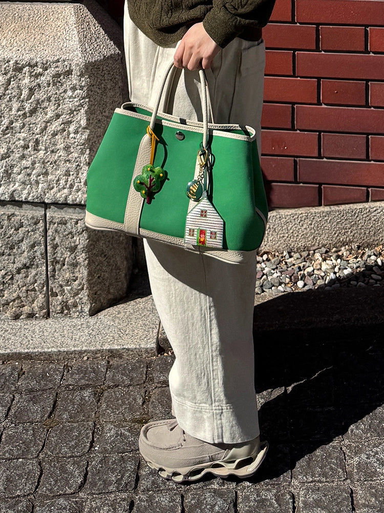 Magic Puppet Town Double-Sided 3D Leather Pendant