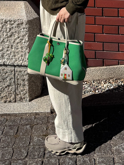 Magic Puppet Town Double-Sided 3D Leather Pendant