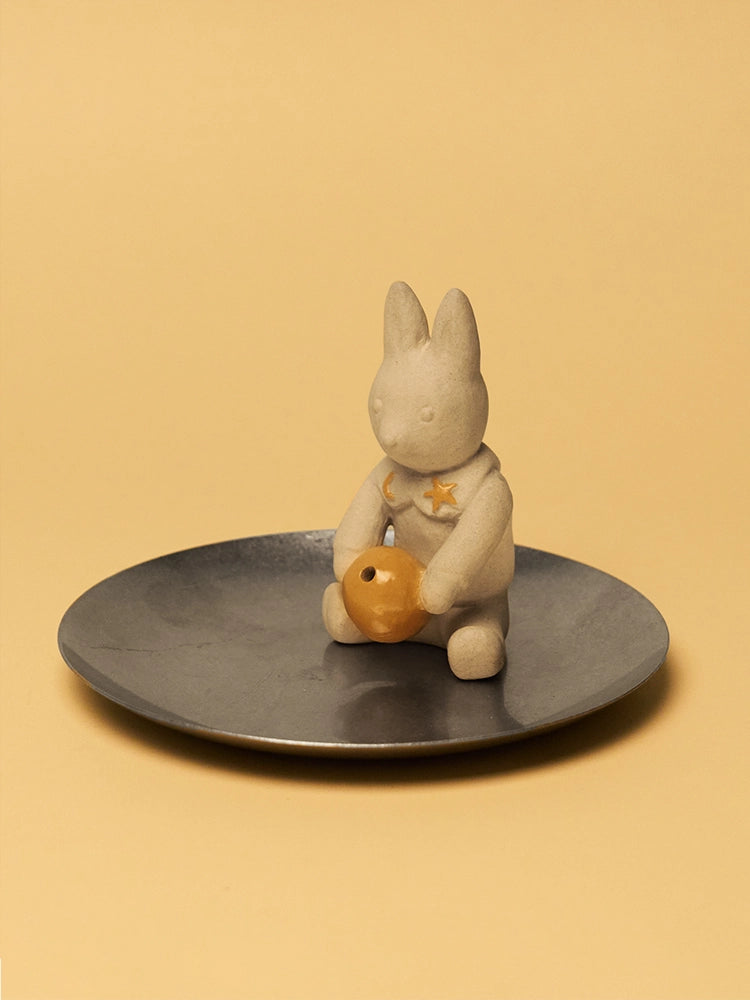 A Peaceful Gift from the Moon – “Moon Rabbit” Ceramic Incense Burner