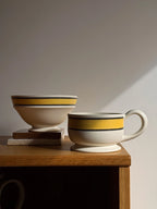 The “Buttercream Ribbon” Mug – A Cozy, All-Day Ceramic Cup