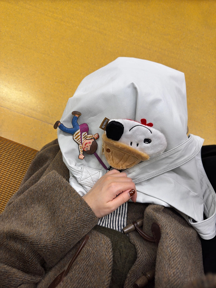 Magic Puppet Town Double-Sided 3D Leather Pendant