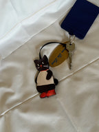 “Cat & Apple” Double-Sided Charm