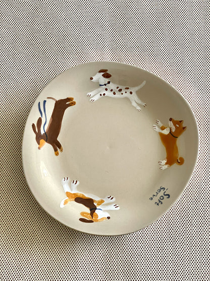 Running Puppies Plate