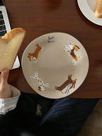 Running Puppies Plate