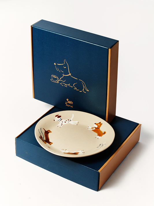 Running Puppies Plate