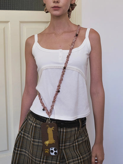 Colorful Pom & Braid Series – Playful & Braided Phone Strap